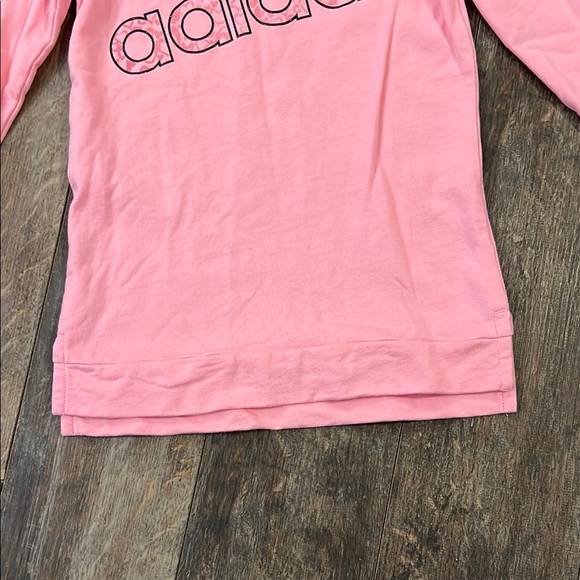 Adidas Kids Pink Long Sleeve Shirt - Picture 4 of 7